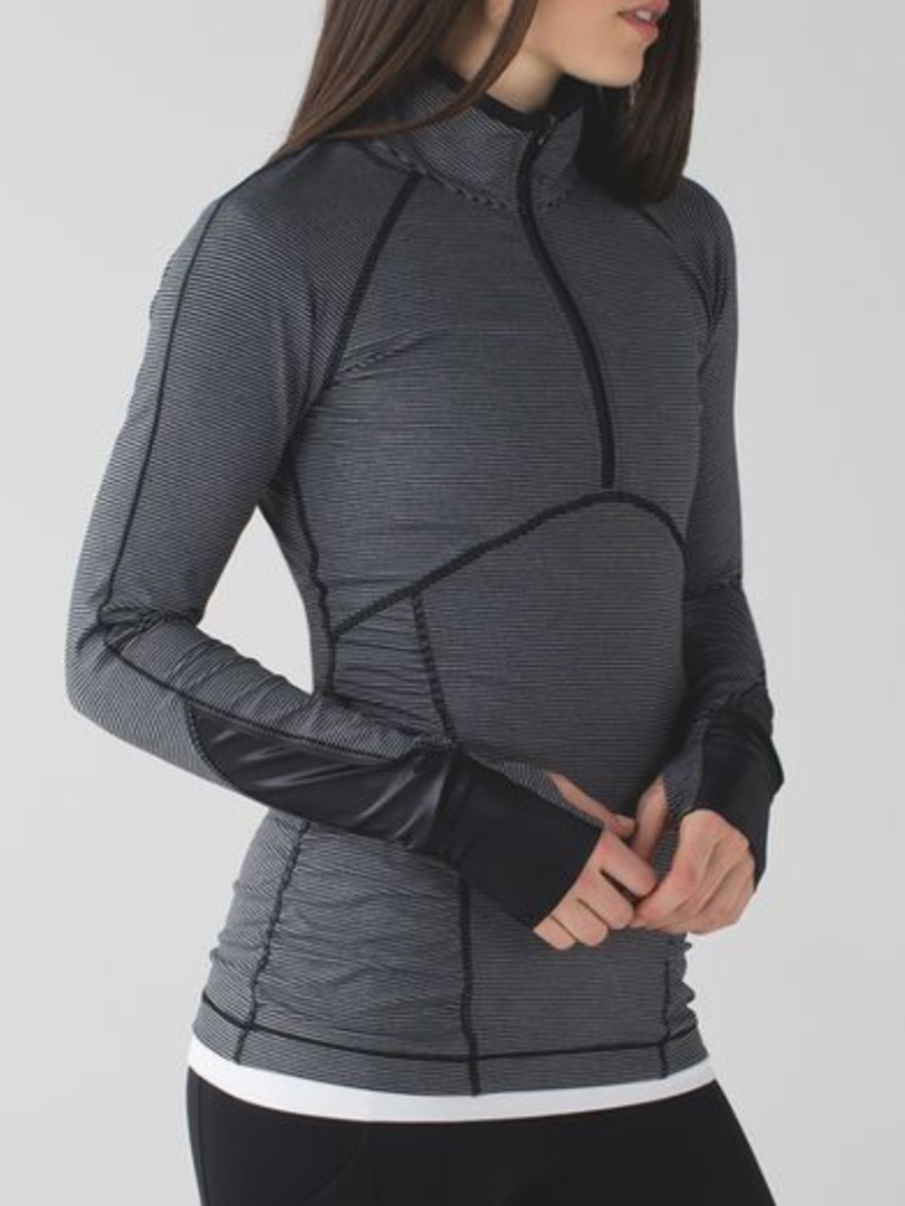 lululemon kriss cross 1/2 zip pullover size 8